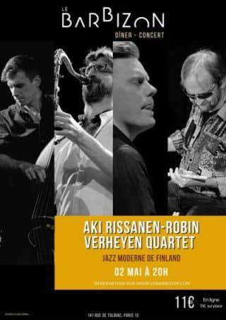 , Le concert de Jazz Moderne de Finland au Barbizon le 2 mai prochain